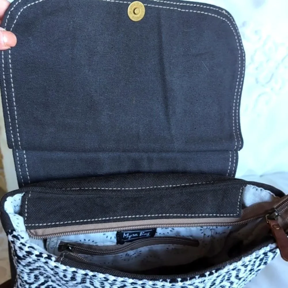 Myra Bag /Leffis Boho Rug/Leather Canvas Tassel Backpack NWOT